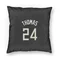 Black Milwaukee Bucks Cam Thomas   Pillow Cover (18 X 18)