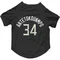 Black Milwaukee Bucks Giannis Antetokounmpo   Dog & Cat Pet Jersey