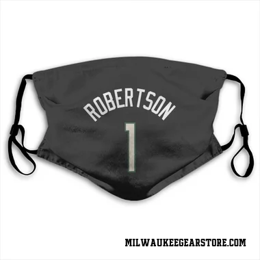 Black Milwaukee Bucks Oscar Robertson   Face Mask