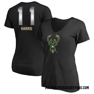 Black Women's Gary Harris Milwaukee Bucks Midnight Mascot T-Shirt