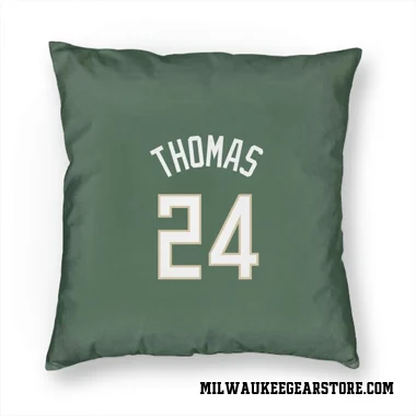 Green Milwaukee Bucks Cam Thomas   Pillow Cover (18 X 18)
