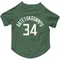 Green Milwaukee Bucks Giannis Antetokounmpo   Dog & Cat Pet Jersey
