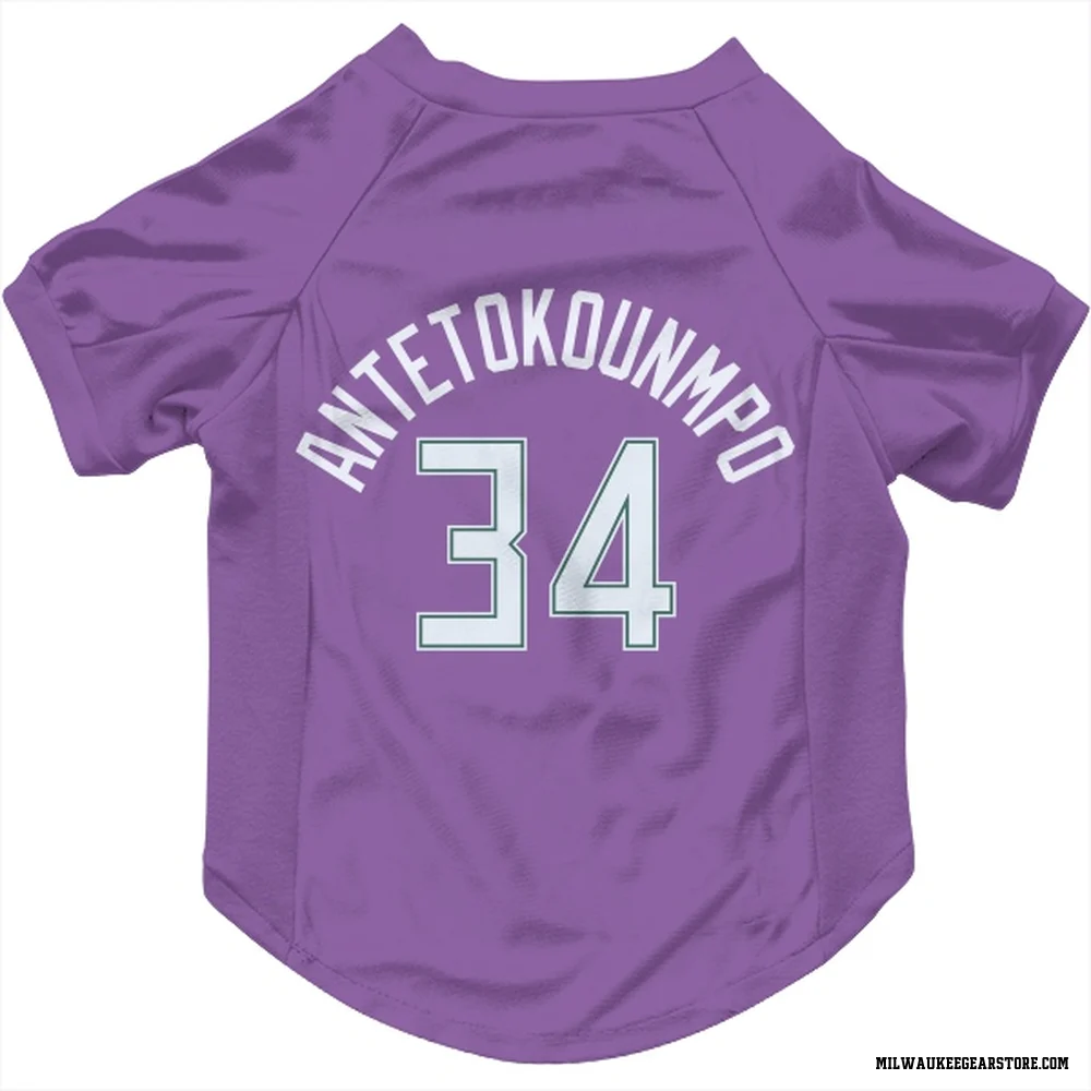 Green Milwaukee Bucks Giannis Antetokounmpo  Kelly  Dog & Cat Pet Jersey