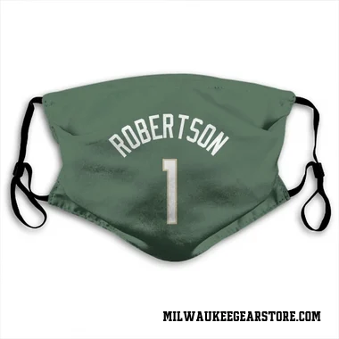 Green Milwaukee Bucks Oscar Robertson   Face Mask