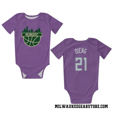 Green Milwaukee Bucks Ousmane Dieng  Kelly  Newborn & Infant Bodysuit