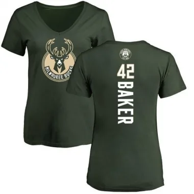 Green Women's Vin Baker Milwaukee Bucks Backer T-Shirt