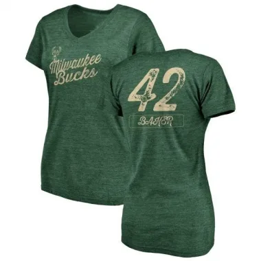 Green Women's Vin Baker Milwaukee Bucks Sideline V-Neck T-Shirt