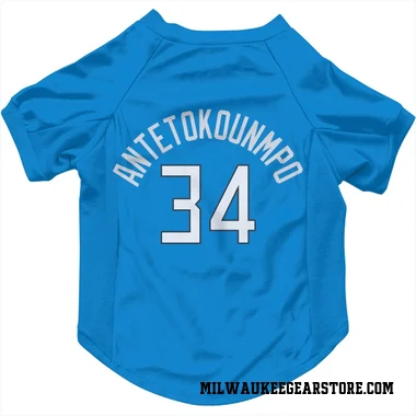 Royal Milwaukee Bucks Giannis Antetokounmpo   Dog & Cat Pet Jersey
