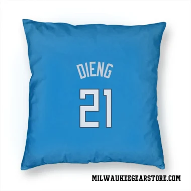 Royal Milwaukee Bucks Ousmane Dieng   Pillow Cover (18 X 18)