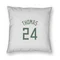 White Milwaukee Bucks Cam Thomas   Pillow Cover (18 X 18)