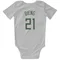 White Milwaukee Bucks Ousmane Dieng   Newborn & Infant Bodysuit