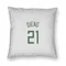 White Milwaukee Bucks Ousmane Dieng   Pillow Cover (18 X 18)
